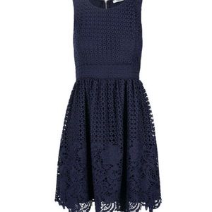 Ricki’s dress size 16 dark blue crochet / lace